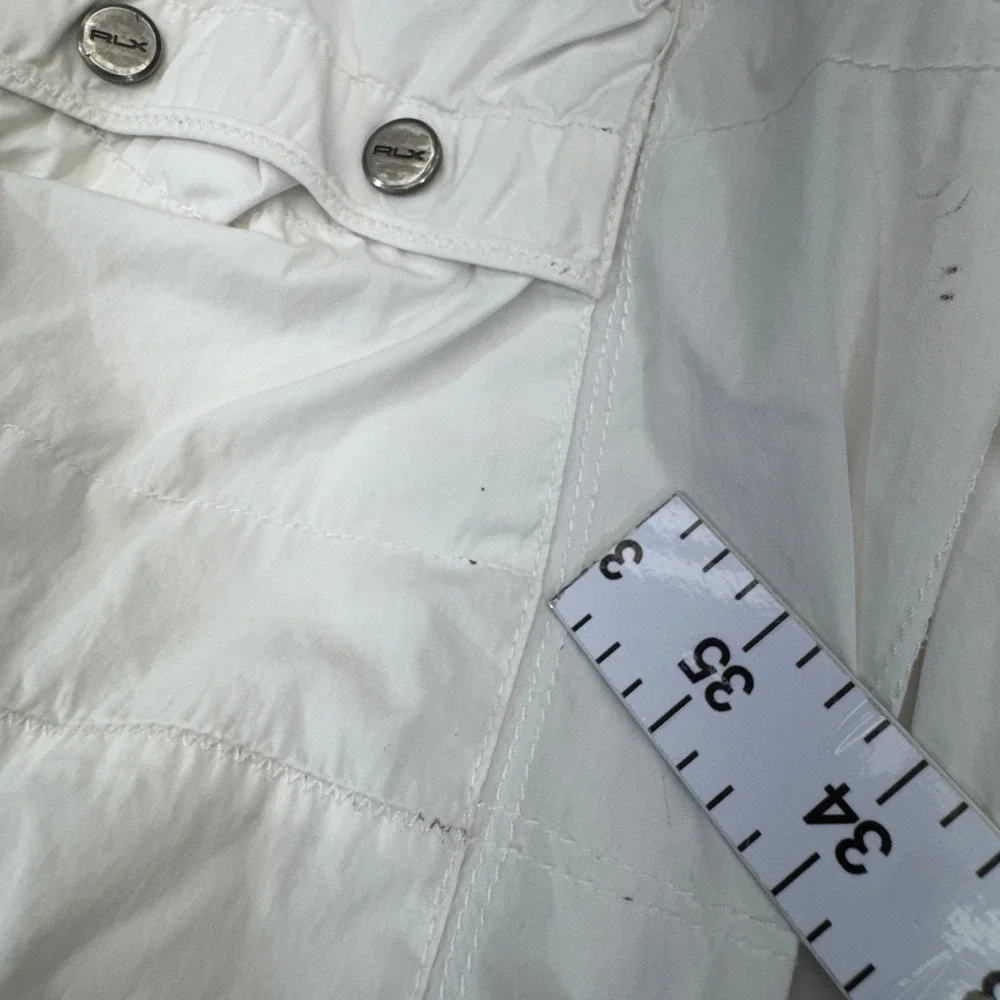 RLX Ralph Lauren Parachute Pants Womens 31R White‎ Convertible Cargo Y2K